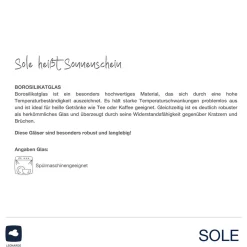 Trinkglas SOLE 300 ml 2er-Set