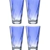 Trinkglas TWIST 300 ml blau 4er-Set