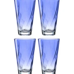 Trinkglas TWIST 300 ml blau 4er-Set