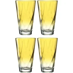 Trinkglas TWIST 300 ml gelb 4er-Set