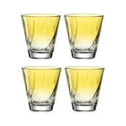 Trinkglas TWIST 215 ml gelb 4er-Set