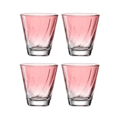 Trinkglas TWIST 215 ml rot 4er-Set