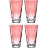 Trinkglas TWIST 300ml rot 4er-Set