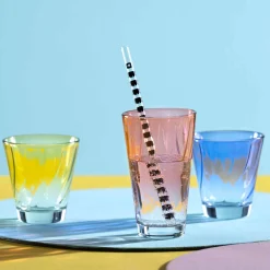 Trinkglas TWIST 300ml rot 4er-Set