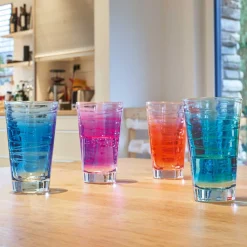 Trinkglas VARIO STRUTTURA 280 ml Farbverlauf 6er-Set