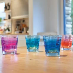 Trinkglas VARIO STRUTTURA 250 ml Farbverlauf 6er-Set