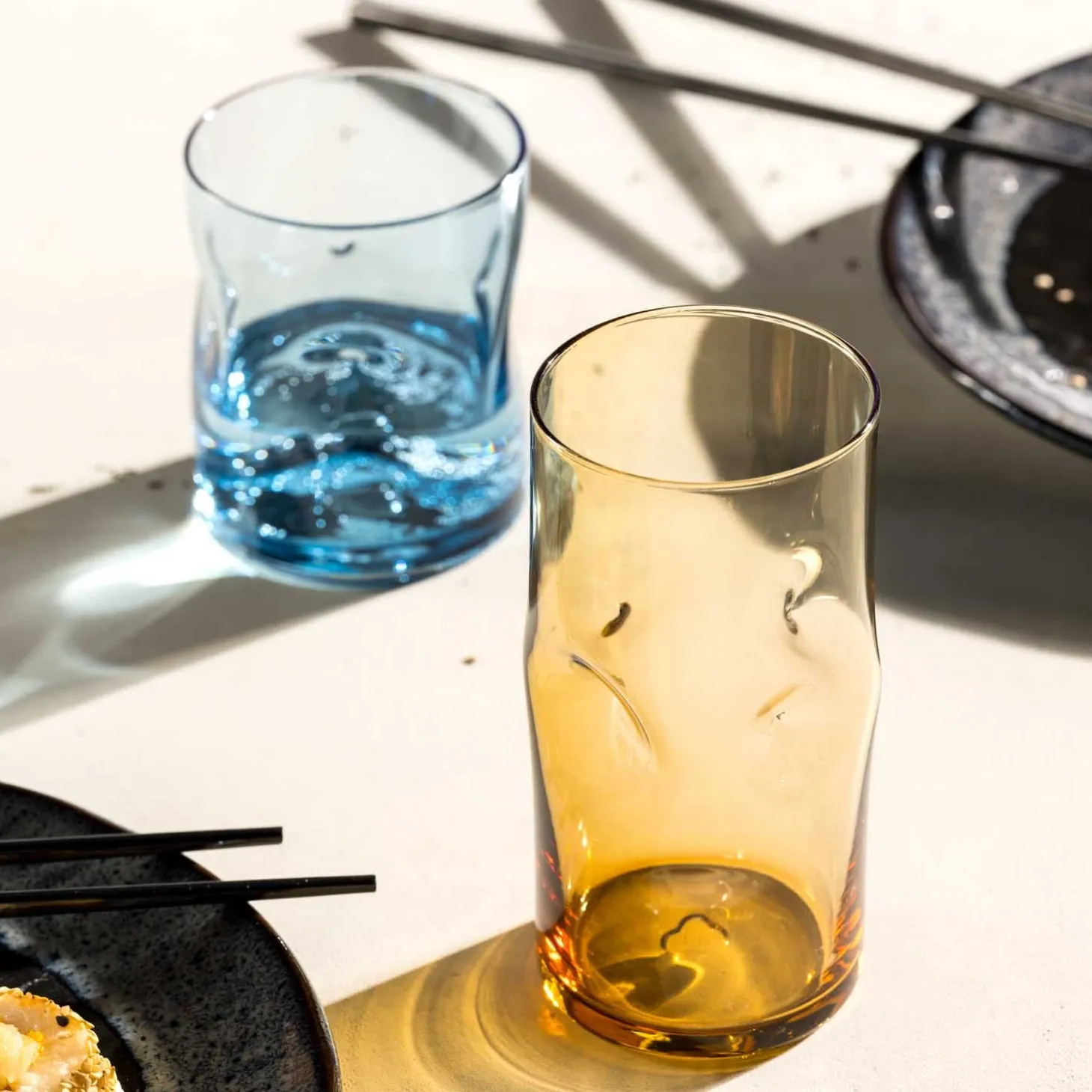 Trinkglas VESUVIO 330 ml amber 4er Set