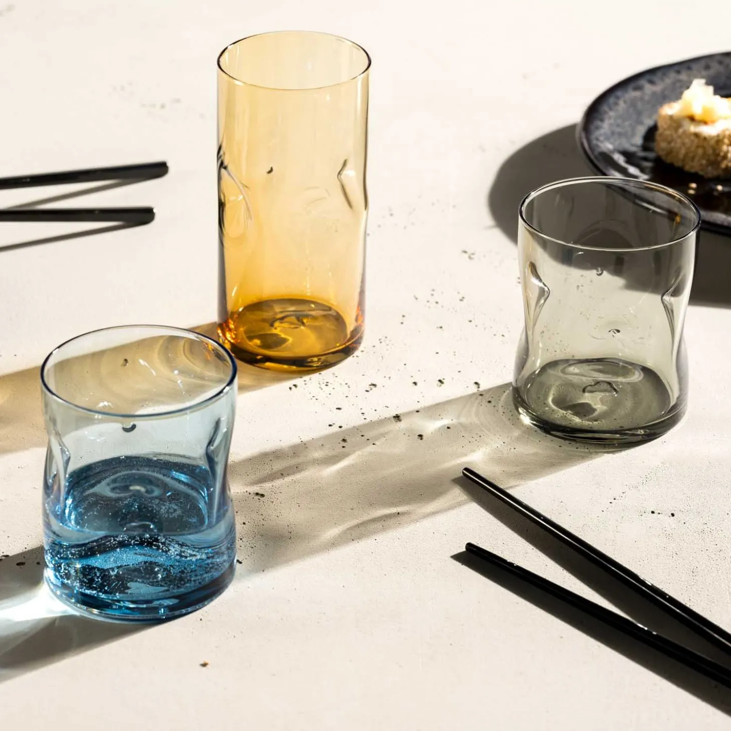 Trinkglas VESUVIO 330 ml amber 4er Set