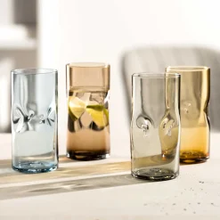 Trinkglas VESUVIO 330 ml amber 4er Set