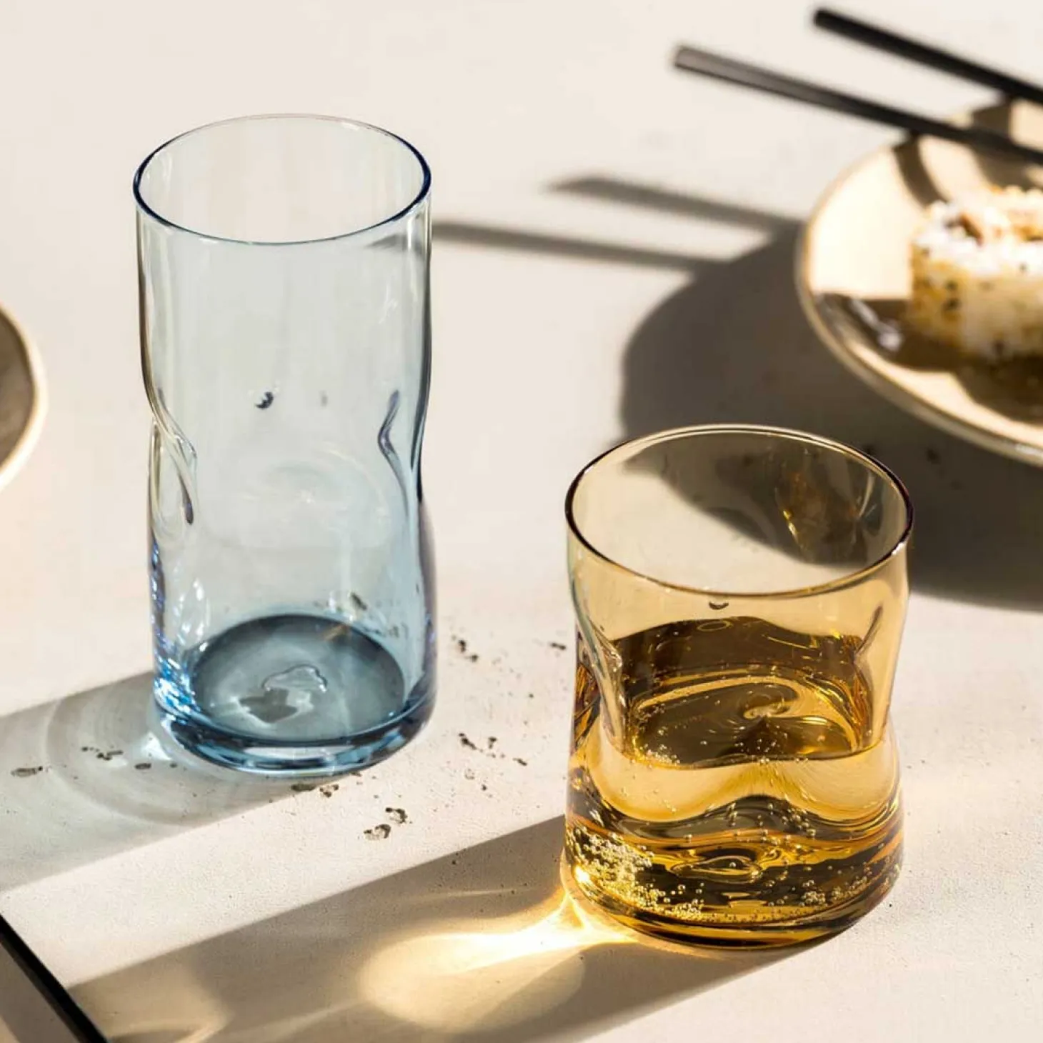 Trinkglas VESUVIO 300 ml amber 4er-Set