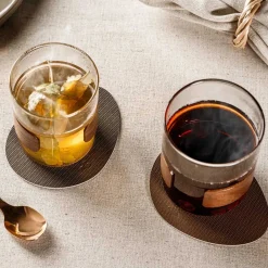 Untersetzer GOCCE braun/beige 4er-Set