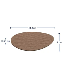 Untersetzer GOCCE braun/beige 4er-Set