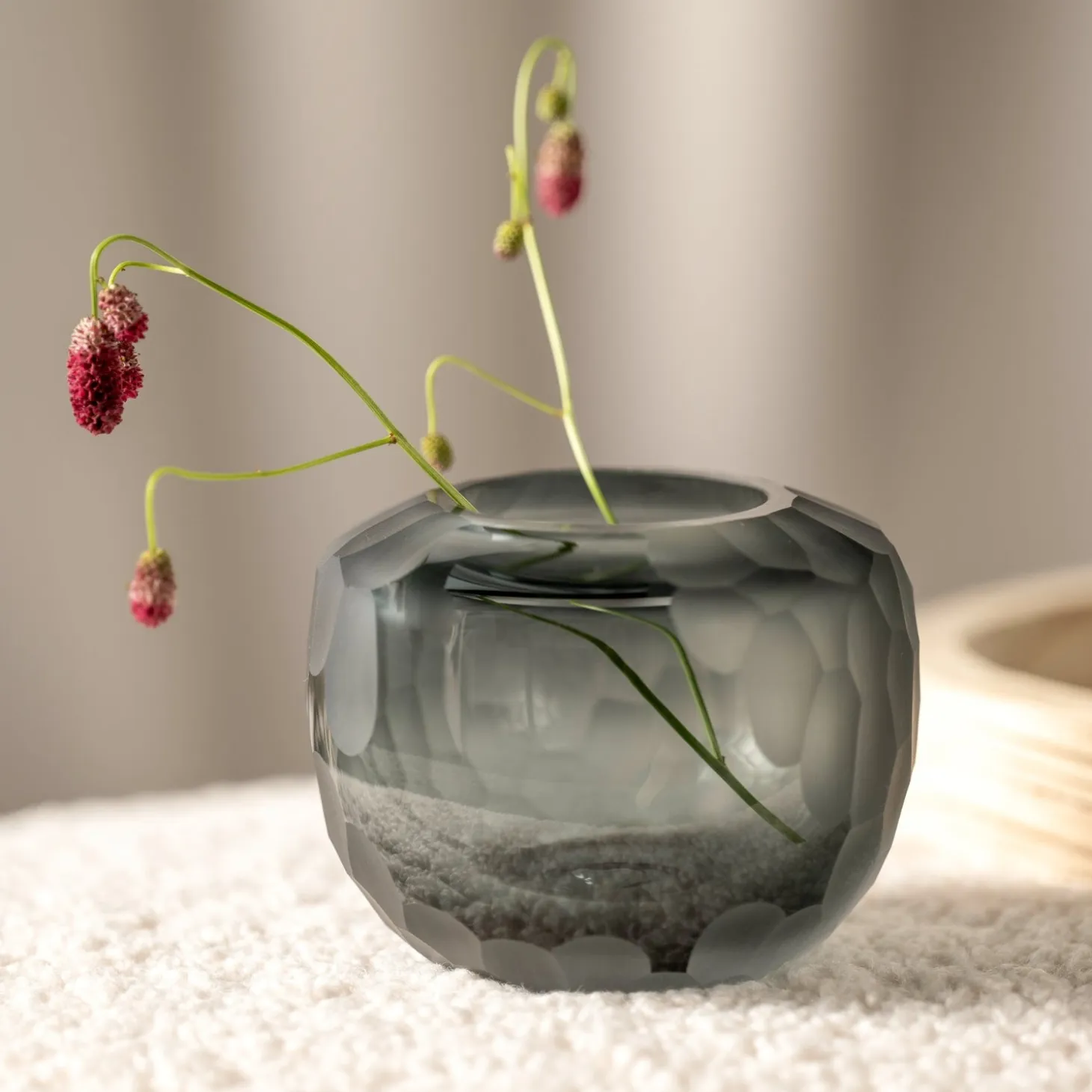 Vase BELLAGIO 9 cm anthrazit