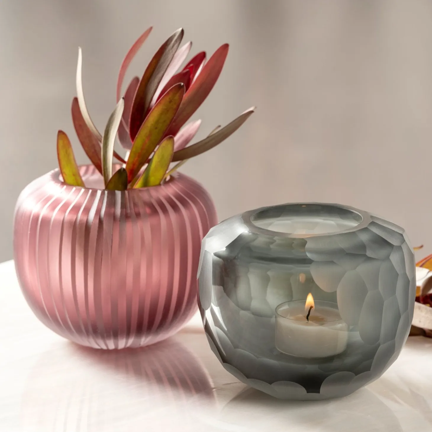 Vase BELLAGIO 9 cm anthrazit