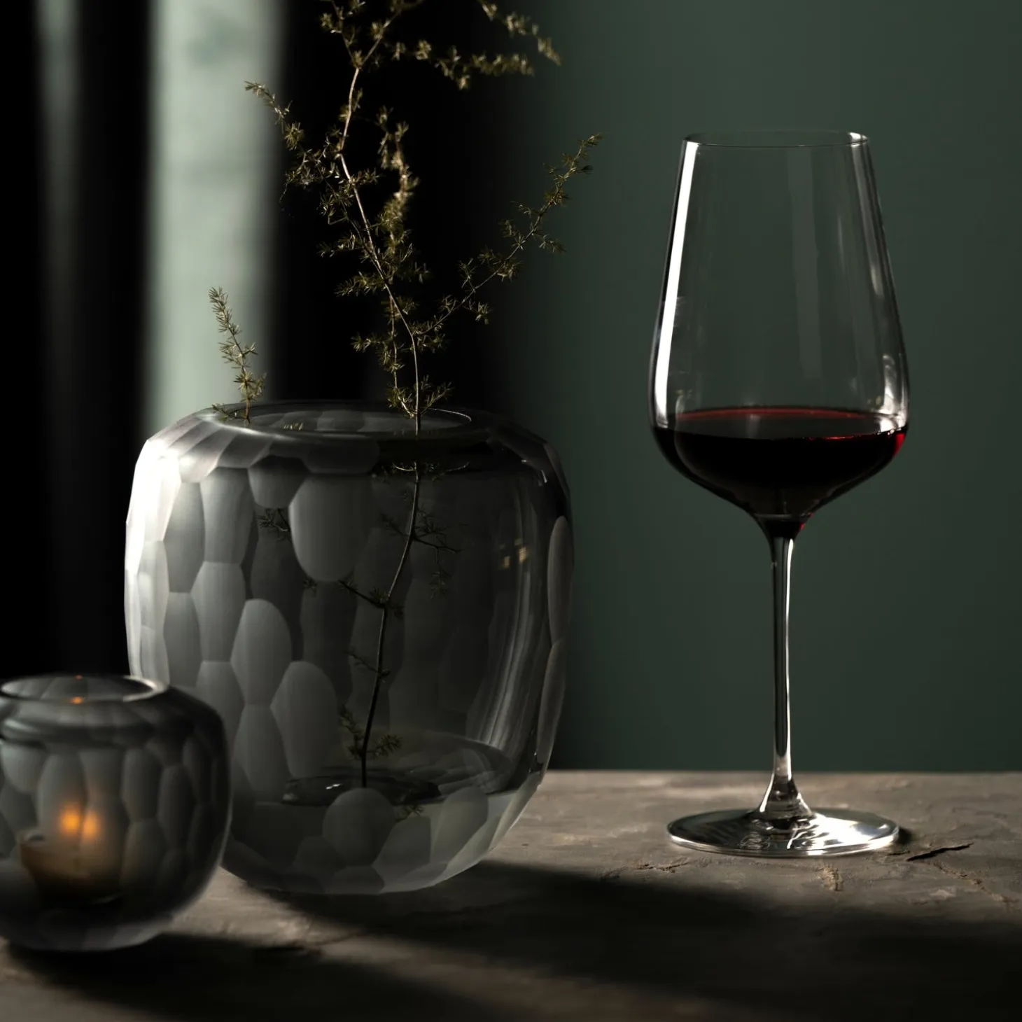 Vase BELLAGIO 9 cm anthrazit