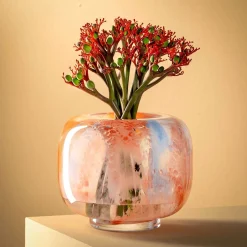 Vase CIPRIA DUE 20 cm orange/blau