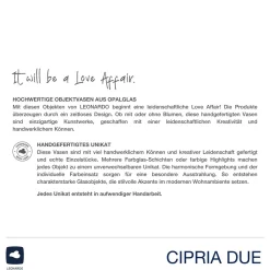 Vase CIPRIA DUE 20 cm orange/blau