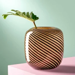 Vase FILO COLORI 16 cm braun