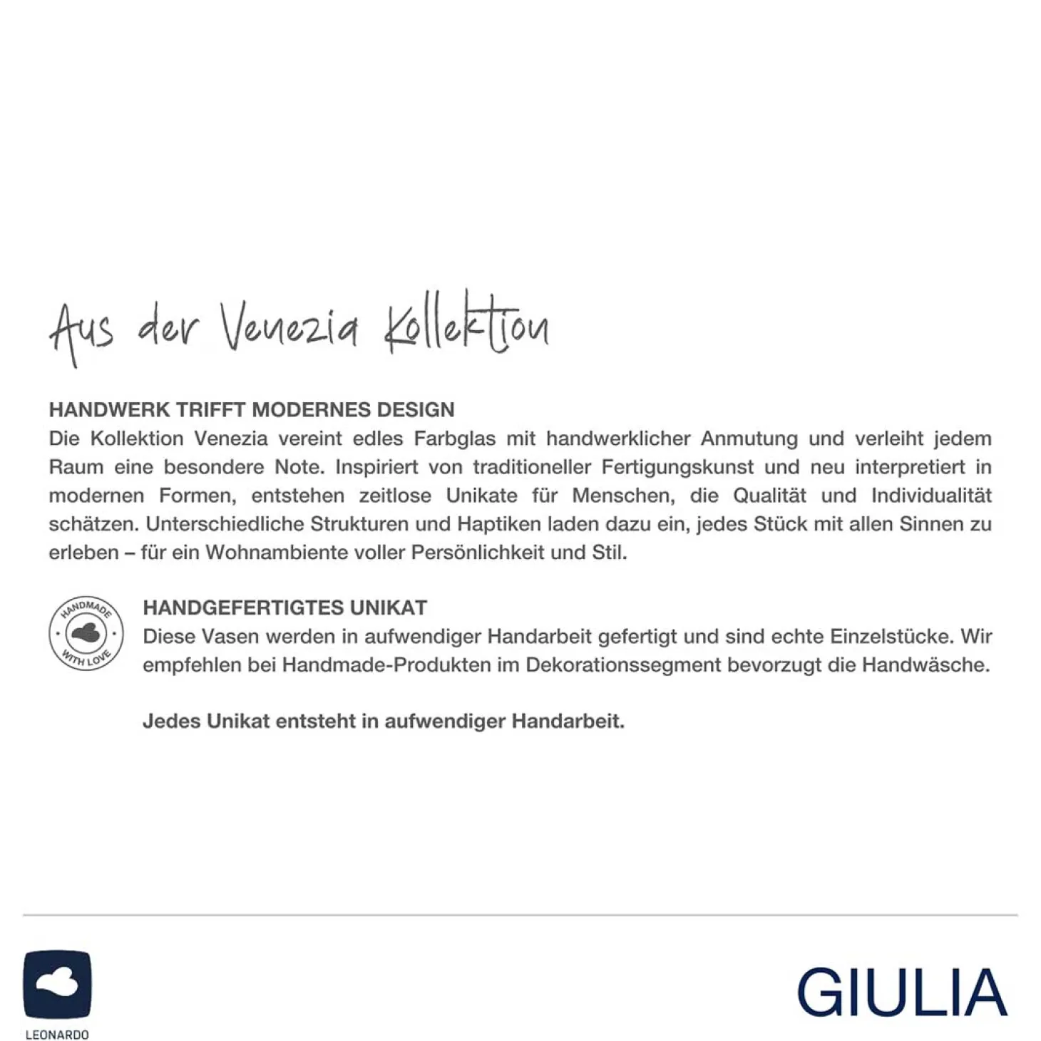 Vase GIULIA 28 cm grau