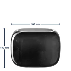 Vase MILANO grau 13 cm x 18 cm x 14 cm