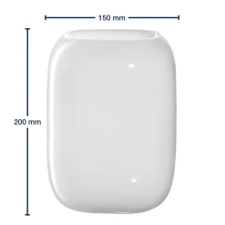 Vase MILANO weiß 20 cm x 15 cm