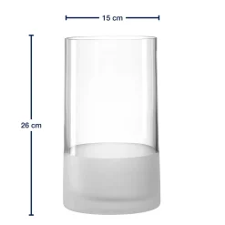 Vase NOVARA 26 cm satiniert