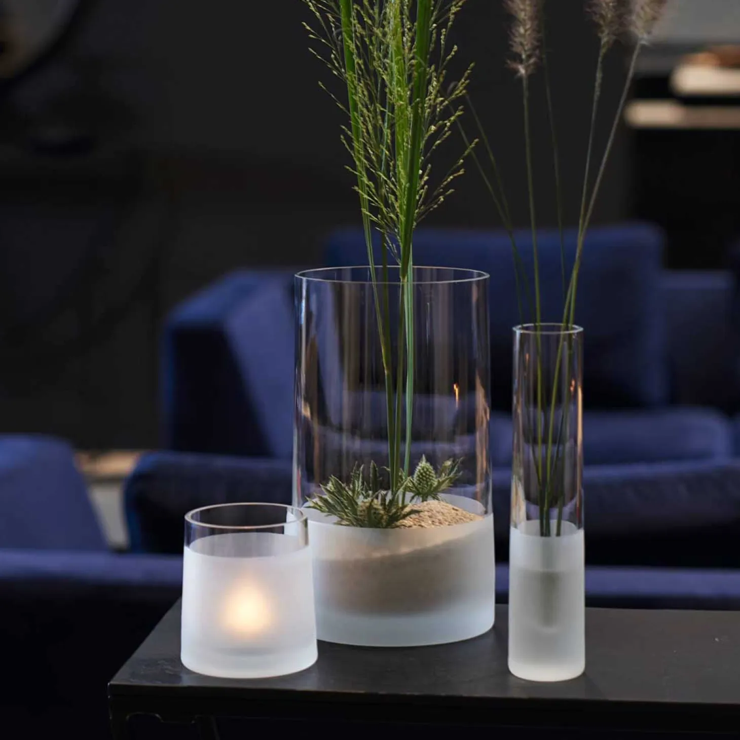 Vase NOVARA 26 cm satiniert