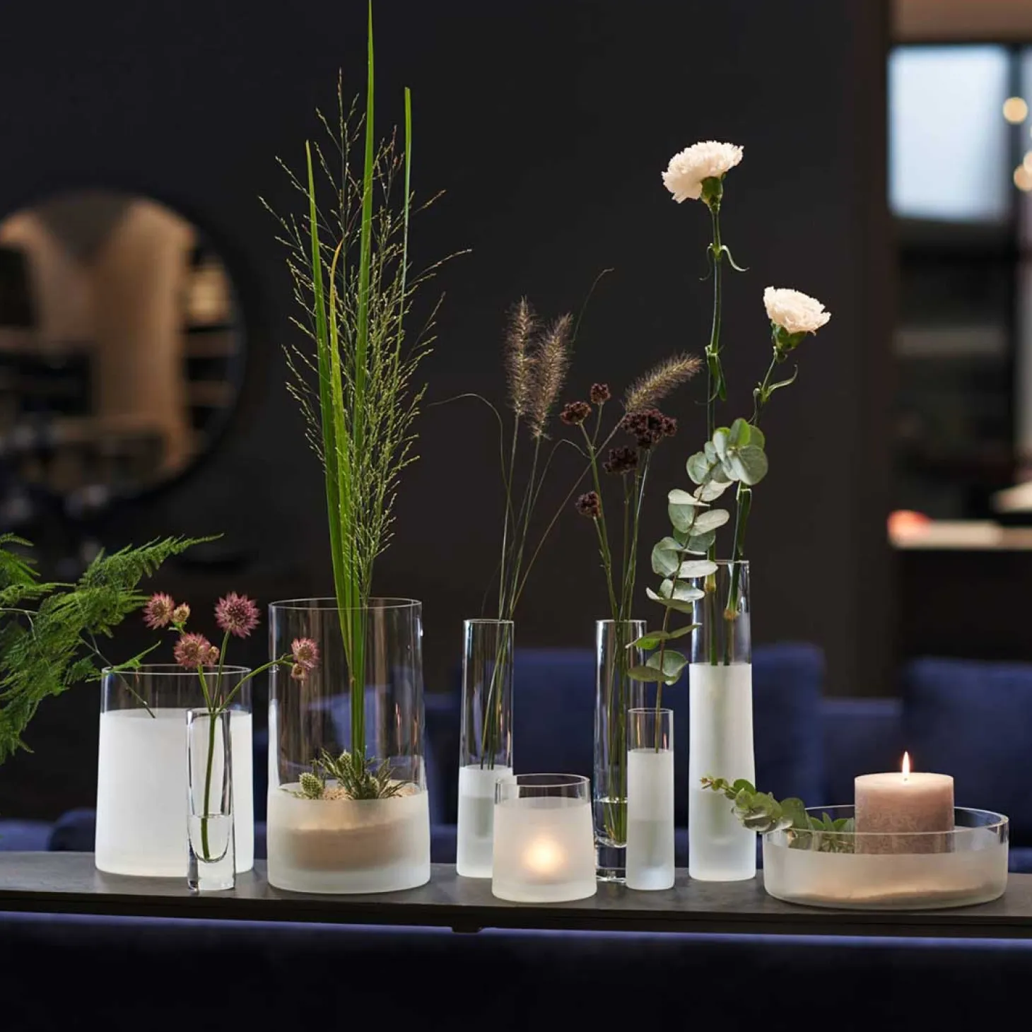 Vase NOVARA 26 cm satiniert