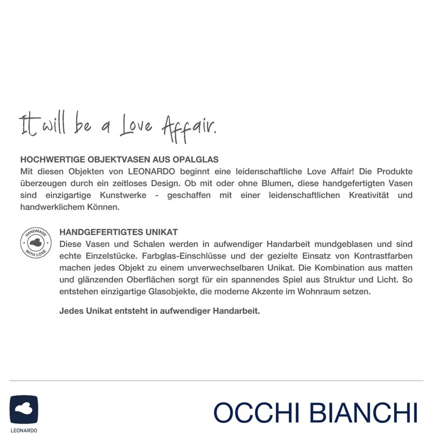 Vase OCCHI BIANCHI 37 cm