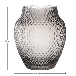 Vase POESIA 23 cm grau