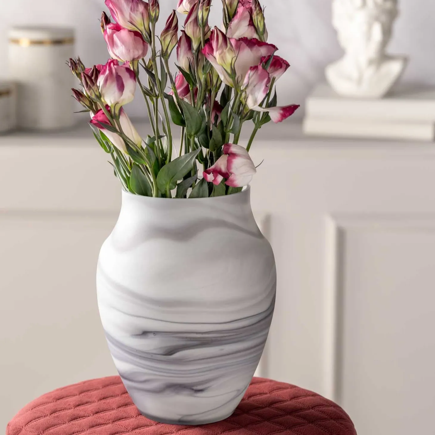 Vase POESIA 23 cm Marmoroptik