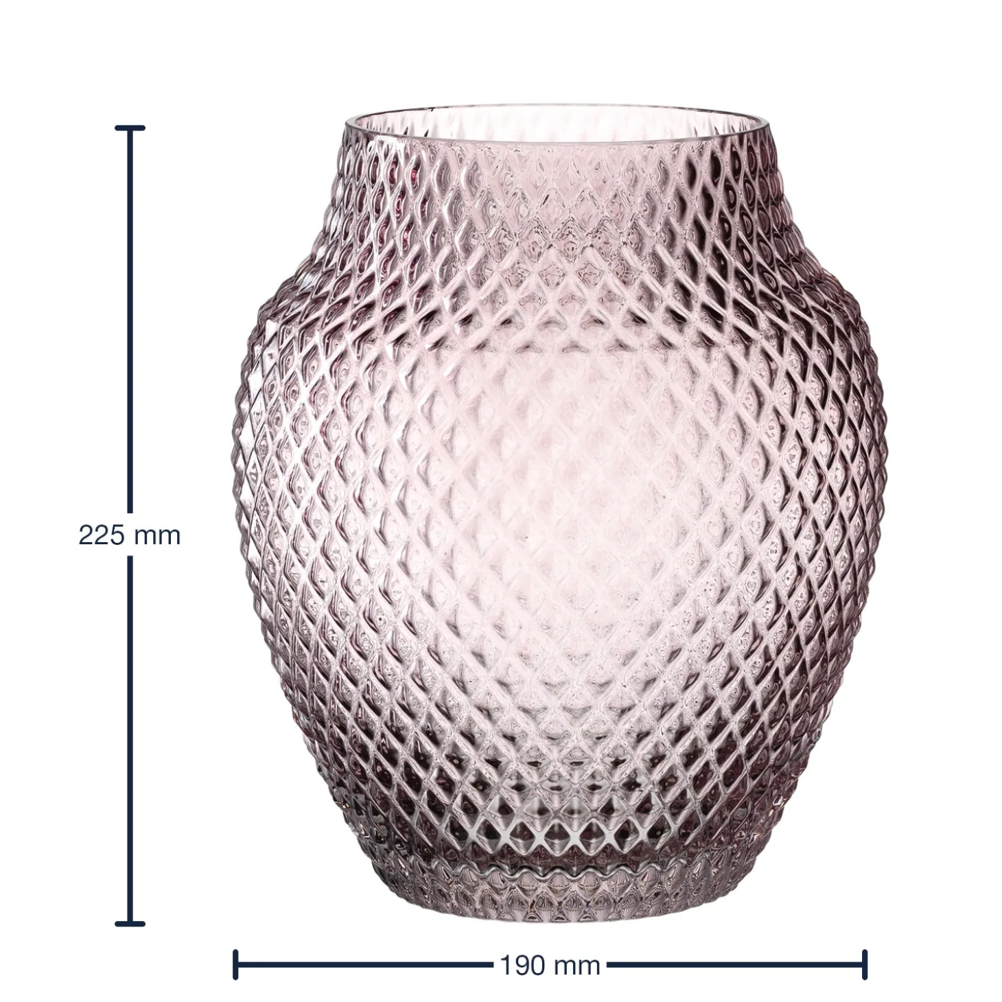 Vase POESIA 23 cm viola