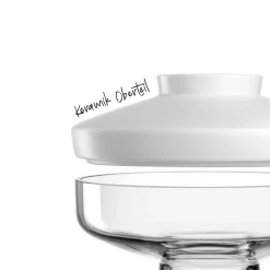 Vase RIVA mit Aufsatz 17 cm weiß