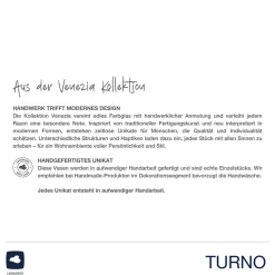 Vase TURNO 34 cm grau satiniert