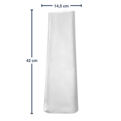 Vase TURNO 42 cm satiniert