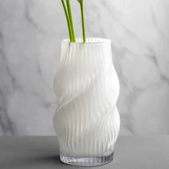Vase VERDI 30 cm weiß