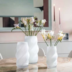 Vase VERDI 19 cm weiß