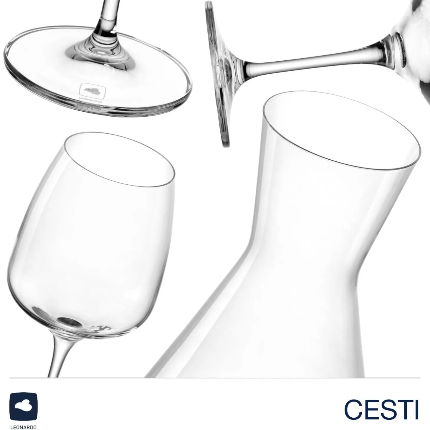 Weinset CESTI 3-teilig + Poliertuch