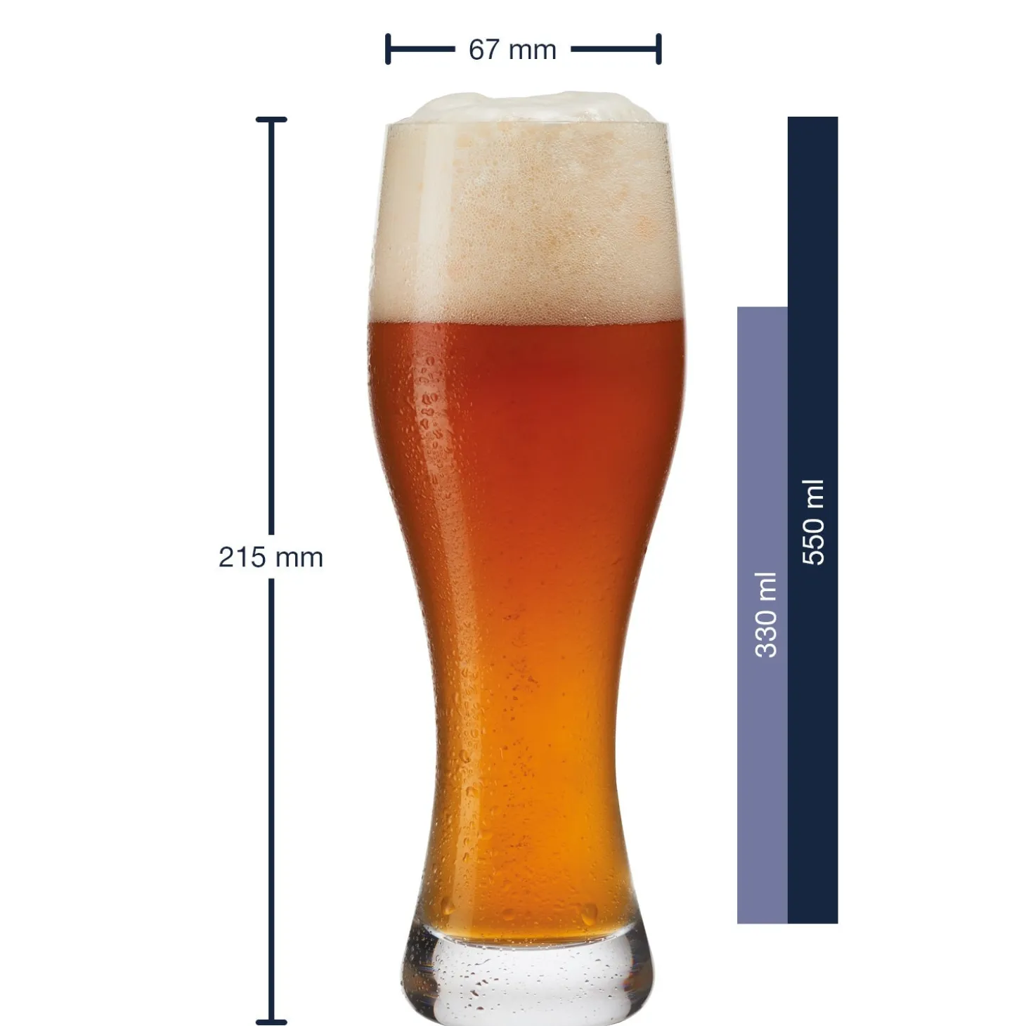 Weizenbierglas TAVERNA 330 ml 2er-Set