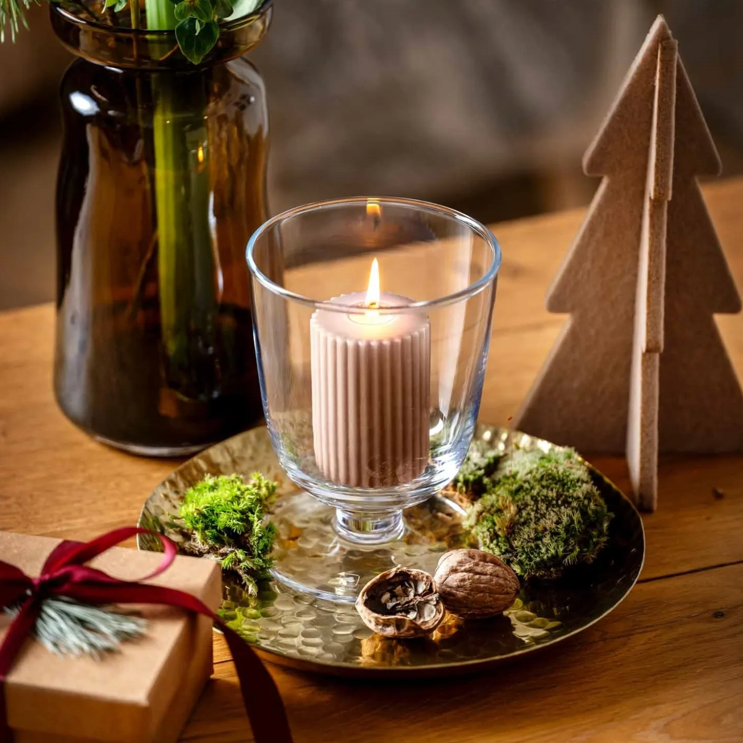 Windlicht auf Fuß 16 cm CAPANNA